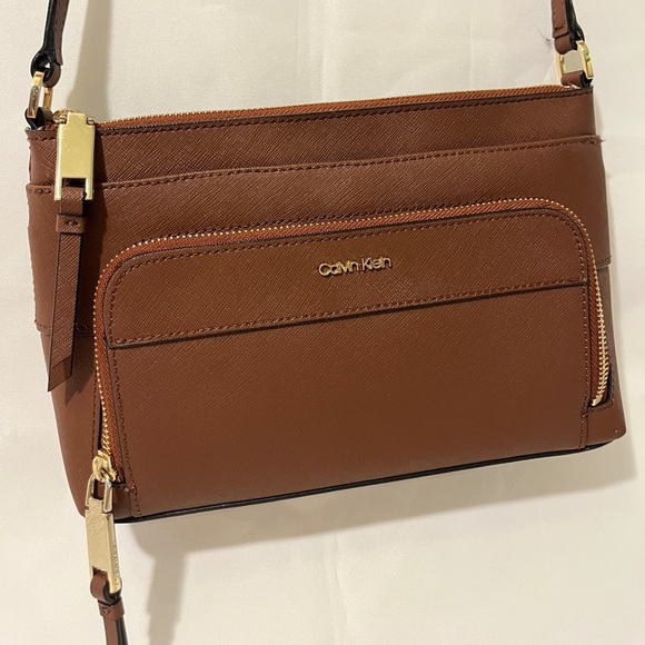 Calvin Klein Handbags - Calvin Klein Brown Crossbody Bag